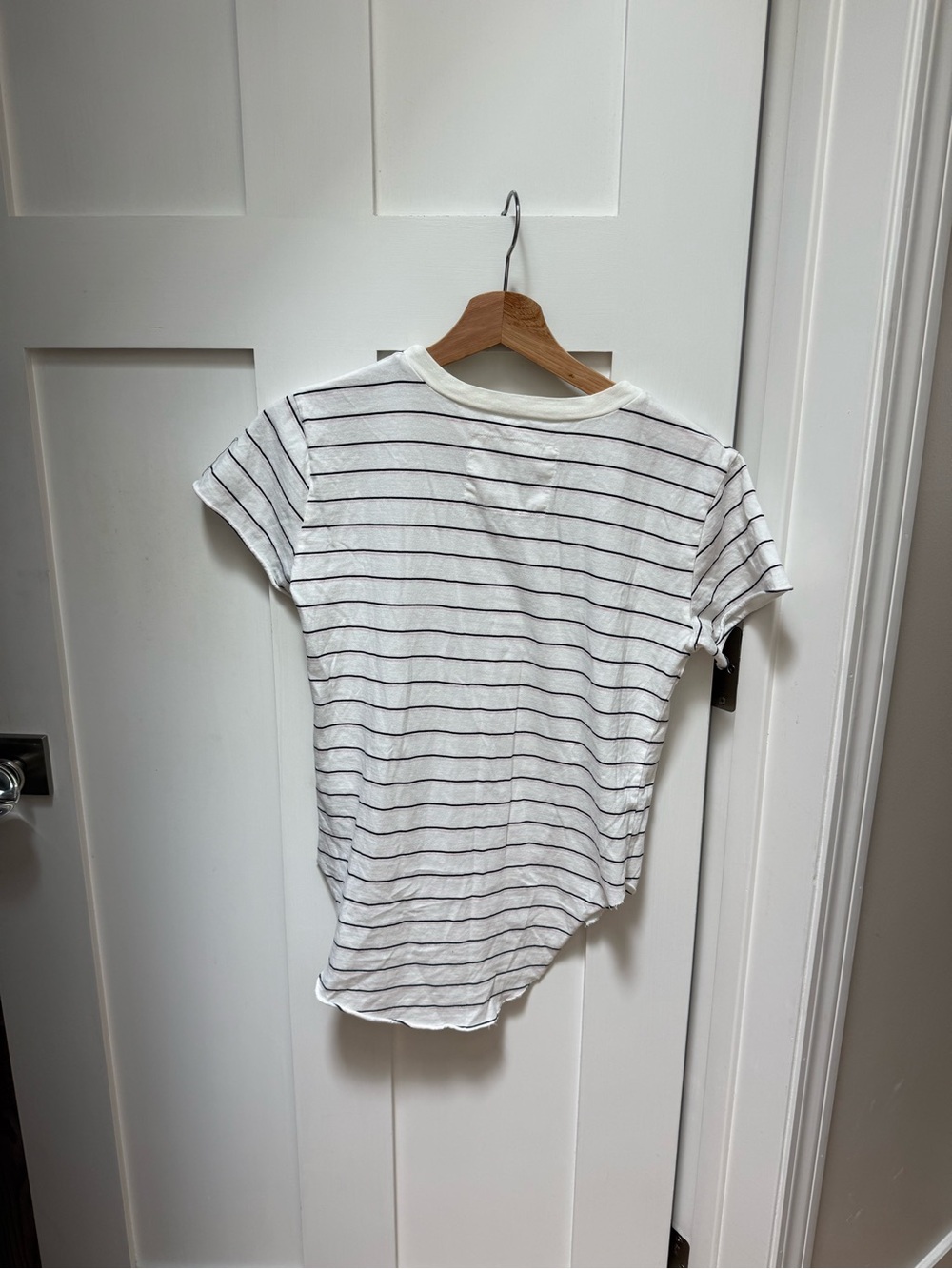Frank & Eileen NWOT Theo Perfect Tee Heritage Jersey navy & pink stripe - xs - Picture 3 of 6